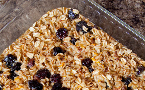 No Sugar Baked Cranberry Oatmeal – Gluten Free