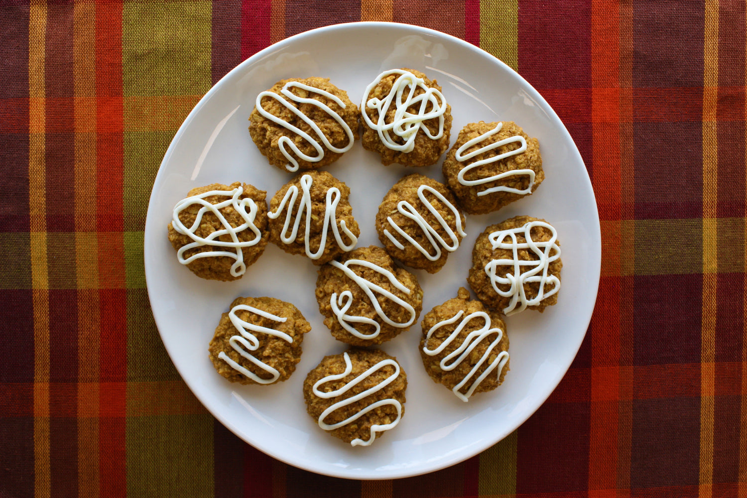 Pumpkin Spice Cookies with Cream Cheese Frosting
