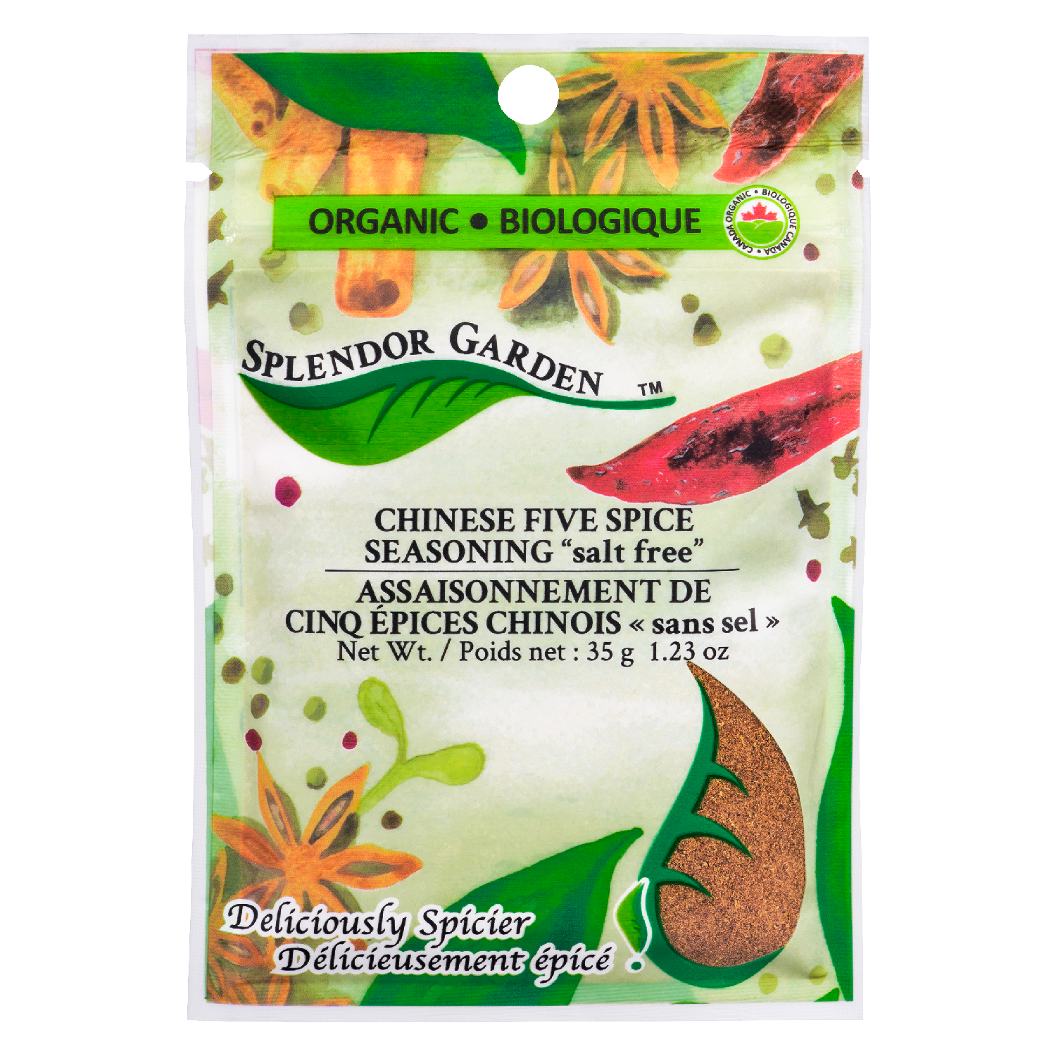 Chinese Five Spice Seasoning "salt free" - Splendor Garden