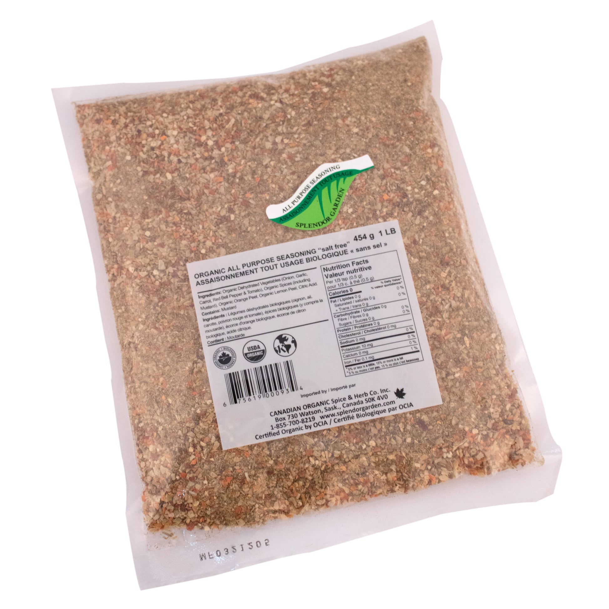 All Purpose Seasoning "salt free" - Splendor Garden